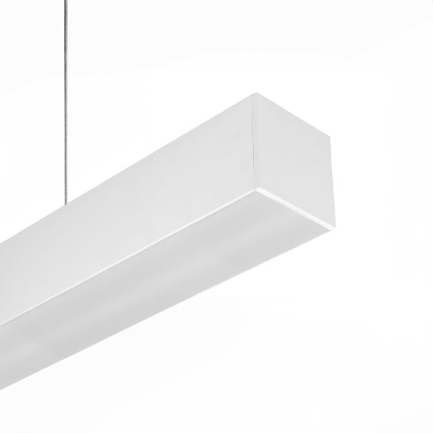 Lichtkoning Line - hanglamp - 5,3 x 5,3 cm profiel - 28,8W LED per meter - wit