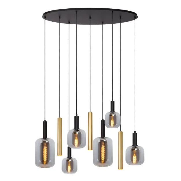 Lucide Joanet - hanglamp 6L - 130 x 35 x 150 cm - messing