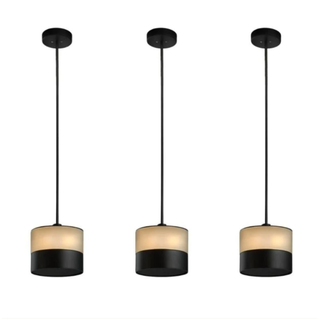 Heatsail Glow - hanglamp met verwarmingsfunctie - ø 17 x 17 x 150 cm - set van 3 - IP43 - zwart