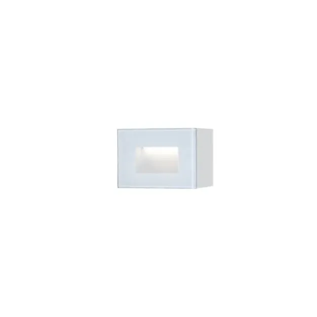 Konstsmide Chieri - buiten wandlamp - 12 x 5,5  x 8 cm - 4W LED incl. - IP54 - wit
