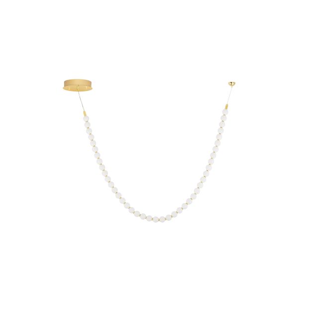 Nova Luce Perla - hanglamp - 115 x 131 cm - 69W dimbare LED incl. - goud