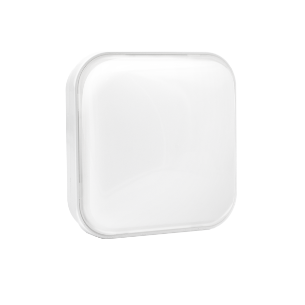 Century Italia Simply - wand/plafondlamp - 22 x 7,3 x 22 cm - 24W LED incl. - IP65 - wit - wit (4000K)
