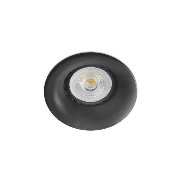 Faro Neon - inbouwspot - Ø 78 mm, Ø 65 mm inbouwmaat - mat zwart