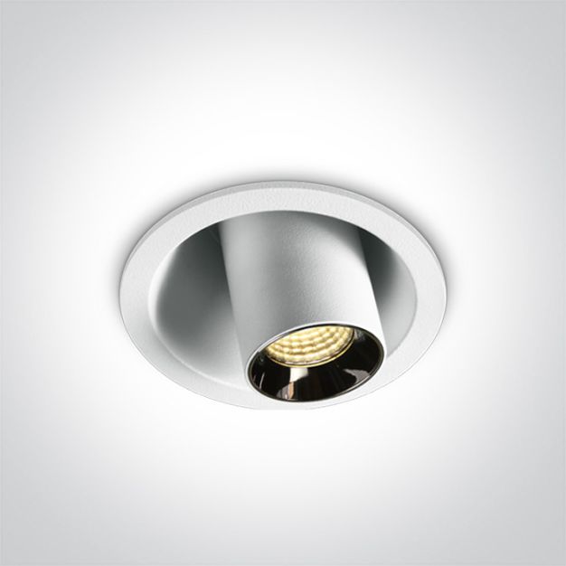 ONE Light Mirror Recessed Cylinders - inbouwspot - Ø 59 mm, Ø 52 mm inbouwmaat - 6W LED incl. - wit