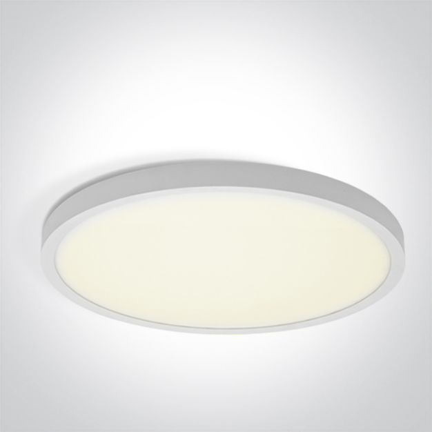 ONE Light Plafo - plafondverlichting - Ø 60 x 2,7 cm - 50W LED incl. - wit