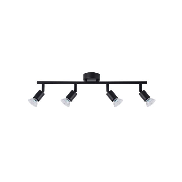 Nova Luce Lup - opbouwspot 4L - 51 x 8 x 10,9 cm - satijn zwart