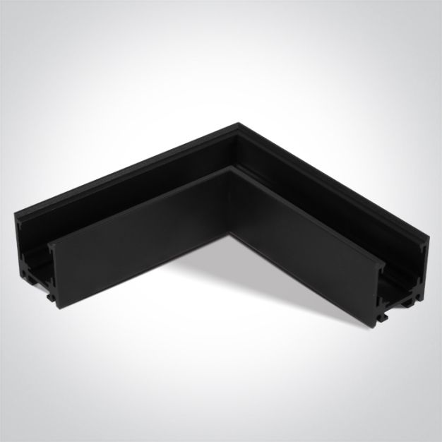 ONE Light magnetisch railsysteem MINI - horizontaal opbouwhoekprofiel - 11 x 2,7 x 3 cm - zwart