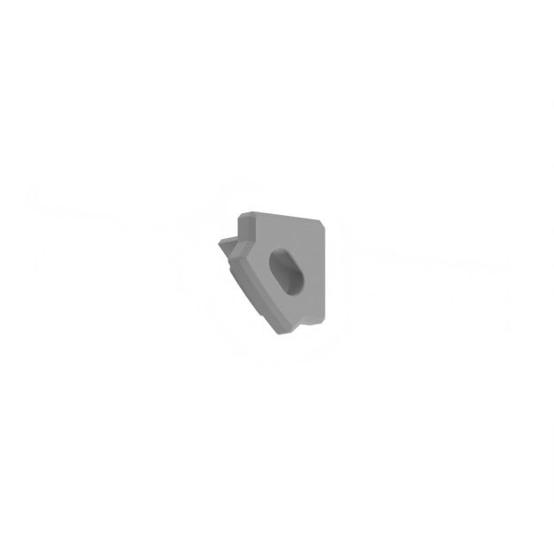 Klus PIKO-45 - open eindkap - 1,34 x 1,11 x 0,9 cm - grijs