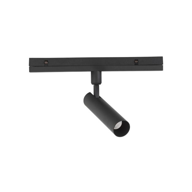 Nova Luce Aber - spot voor magnetisch profielsysteem - 24, 5 x 19,6 cm - 10W dimbare LED incl. - zandzwart