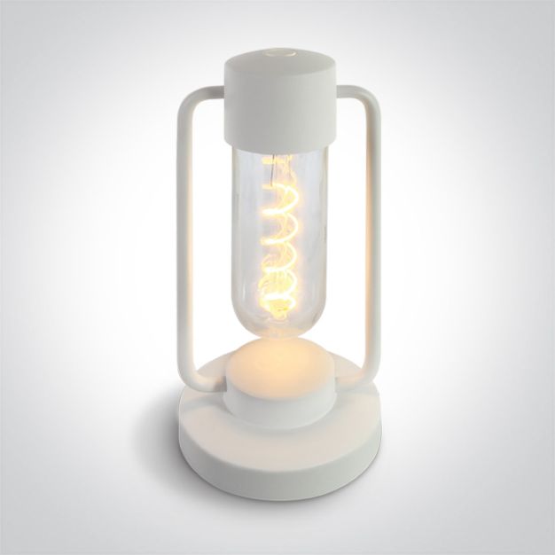 ONE Light Portable Table Lights - oplaadbare traploos dimbare - Ø 13 x 30 cm - 1,8W LED incl. - IP65 - wit