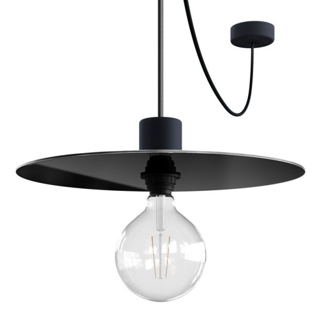Creative Cables Elegant - hanglamp - Ø 40 x 514,8 cm - IP65 - zwart