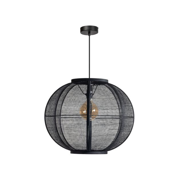 ETH Fabric - hanglamp - Ø 58 x 358 cm - zwart