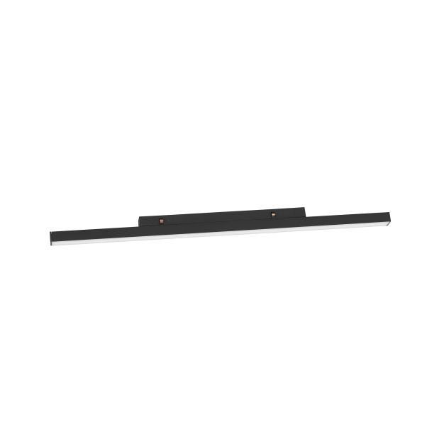 Nova Luce Pec 24V - armatuur voor magnetisch profielsysteem - 50 x 3 cm - 13W LED incl. - zandzwart