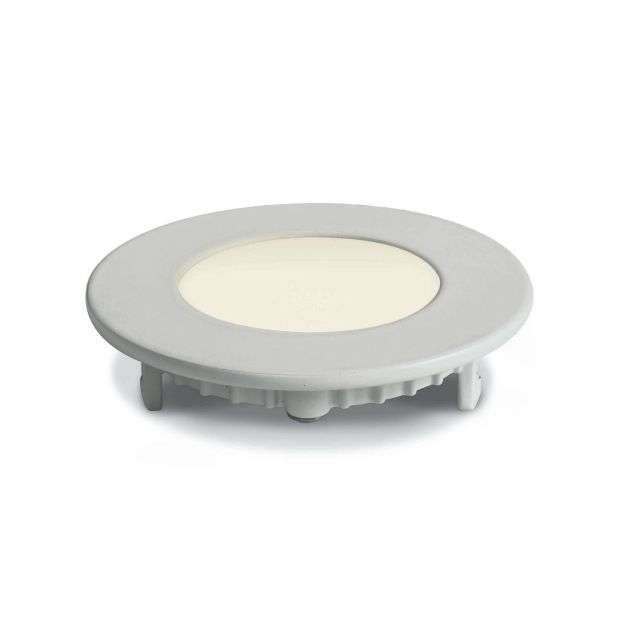ONE Light - inbouwspot - Ø 85 mm, Ø 70 mm inbouwmaat - 3W LED incl. - wit - warm witte lichtkleur