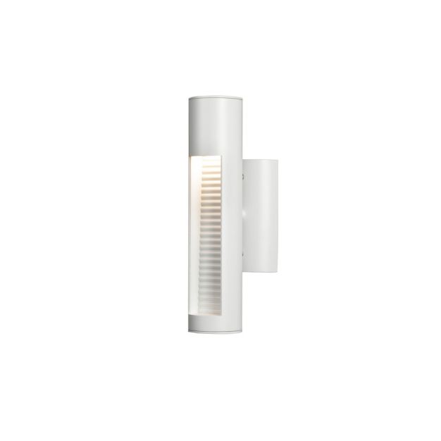 Konstsmide Udine - buiten wandverlichting - 7,5 x 13,5 x 33 cm - 12W LED incl. - IP44 - wit