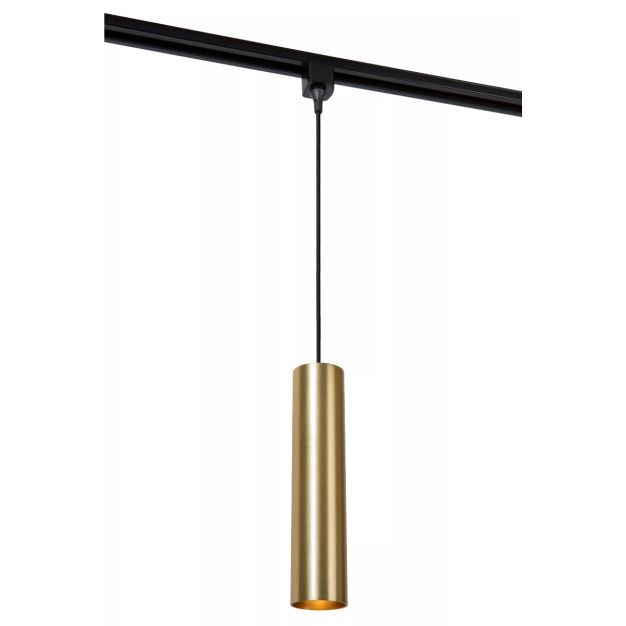 Lucide Track Floris Hanglamp - 1-fase Railsysteem - Ø 5,6 x 155 cm - goud