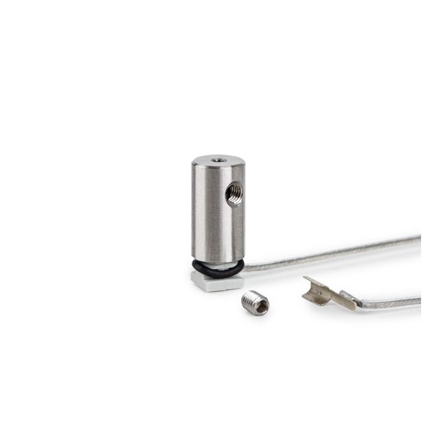 Klus FI-8-LIN-ZMZ - geleidend bevestigingspunt - zilver