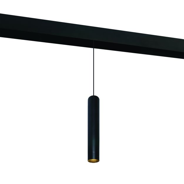 ONE Light magnetisch railsysteem MINI, MIDI & MAXI - hanglamp - Ø 4 x 190 cm - 9W LED incl. - zwart
