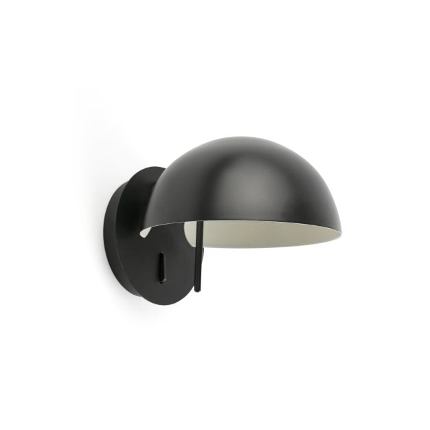 Faro Matilda - wandlamp - 18,6 x 16,6 cm - zwart