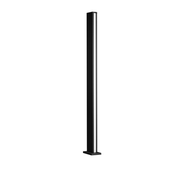 Nova Luce Sasso - tuinpaal - 15 x 120 x 9,5 cm - 22W LED incl. - IP54 - donker antraciet
