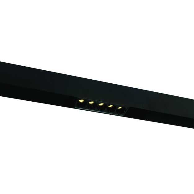 ONE Light magnetisch railsysteem MAXI - linear - railspot - 13,8 x 3,7 x 4,7 cm - 12W LED incl. - zwart