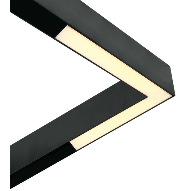 ONE Light magnetisch railsysteem MAXI - hoeklinear - railspot - 33,5 x 3,7 x 4,7 cm - 25W LED incl. - zwart