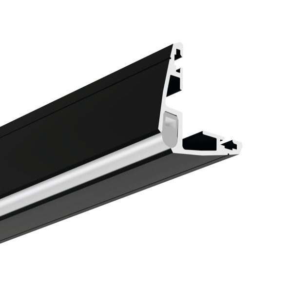 Klus Roger - hoek ledprofiel - 3,1 x 3,1 cm - zwart