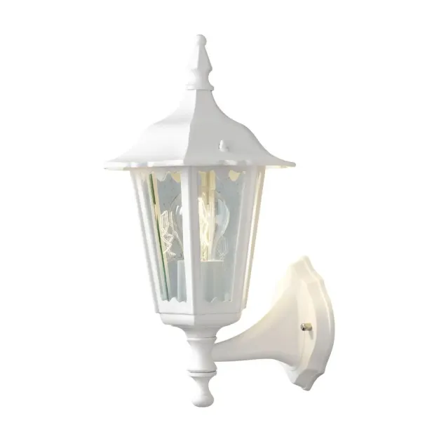 Konstsmide Firenze Up - buiten wandlamp -  19 x 22 x 36 cm - IP43 - mat wit