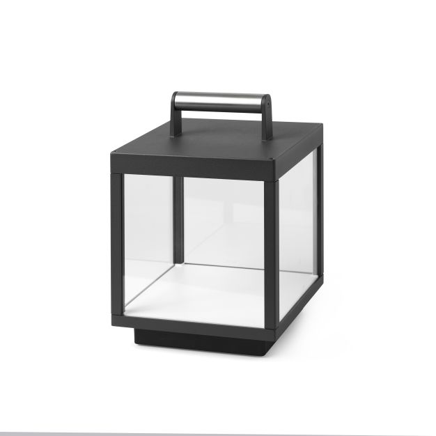 Faro Task - draagbare lampen - 18 x 18 x 26,8 cm - 5W LED incl. - IP54 - donkergrijs