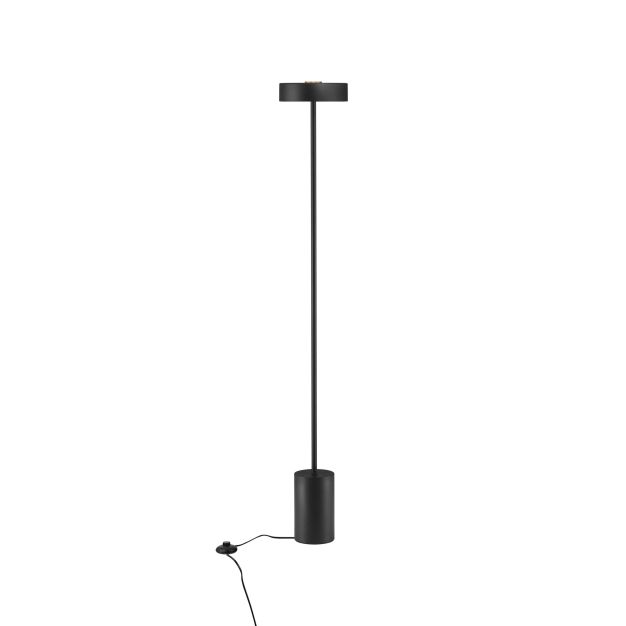 Nova Luce Thea - vloerlamp - Ø 20 x 135 cm - 17W  LED incl. - zwart