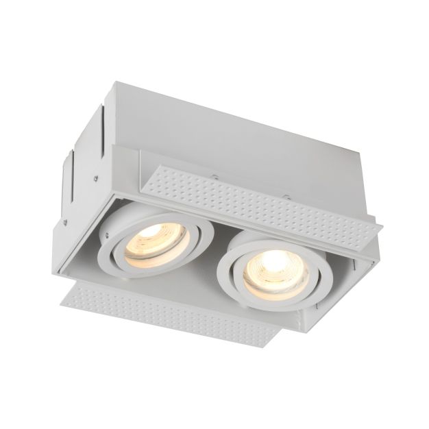 Lucide Trimless - inbouwspot - 185 x 97 mm, 185 x 97 mm inbouwmaat - wit