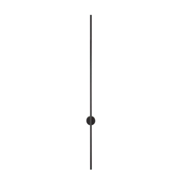Nova Luce Aden - wandlamp - 1,5 x 6,5 x 120 cm - 20W LED incl. - zandzwart