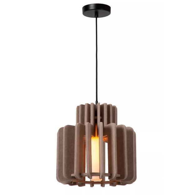 Lucide Rollo - hangamp - Ø 31 x 150 cm - taupe