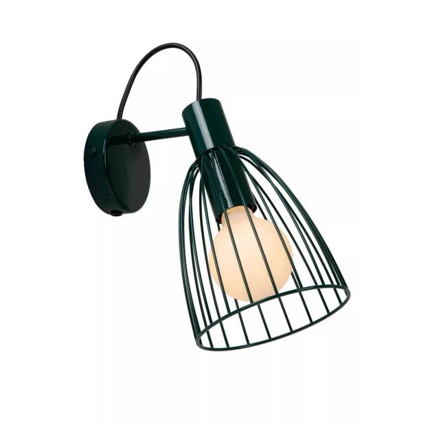Lucide Macarons - wandlamp - Ø 15 x 19,5 x 29 cm - groen