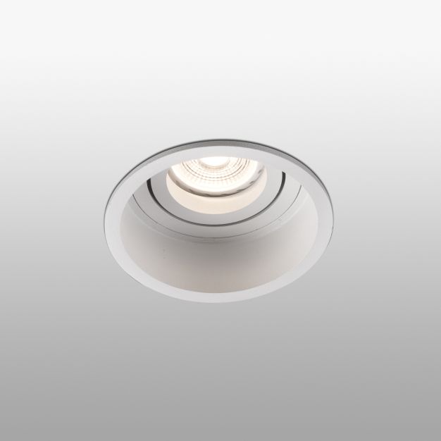 Faro Hyde - inbouwspot - Ø 89 mm, Ø 83 mm inbouwmaat - mat wit