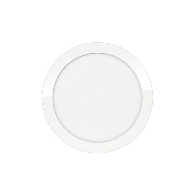 ETH Anne Round - plafondverlichting - Ø 26 x 2,7 cm - 3 stappen dimbaar - 15W LED incl. - IP44 - wit