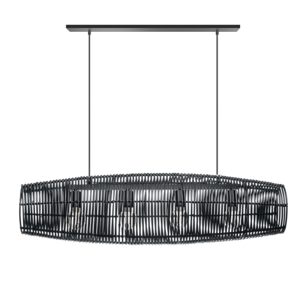 ETH Cocoon - hanglamp - 30 x 200 cm - zwart
