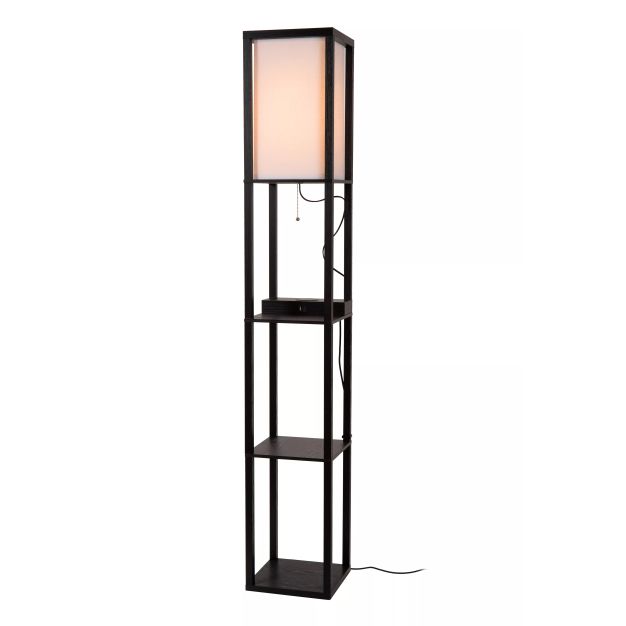Lucide Menno - vloerlamp - 26 x 26 x 162,7 cm - zwart