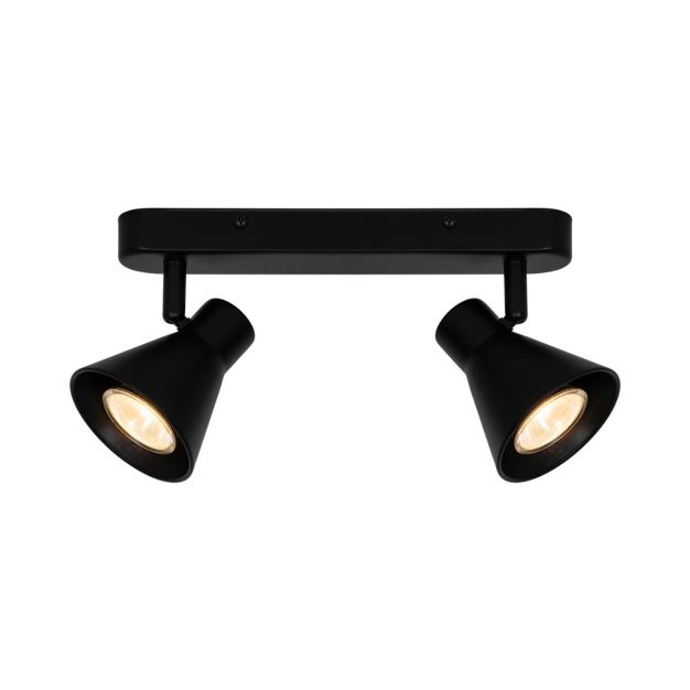 Nordlux Eik 9 - opbouwspot 2L - 28,5 x 8,6 cm - zwart
