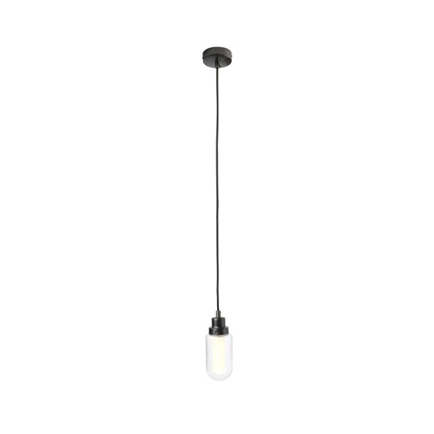Faro Brume - hanglamp - Ø 8 x 19 cm - oud staal