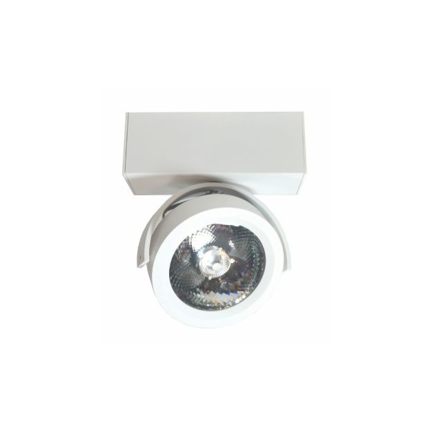 Artdelight Dutchess LED - opbouwspot 1L - 16 x 6 x 19 cm - 13W dimbare LED incl. - wit