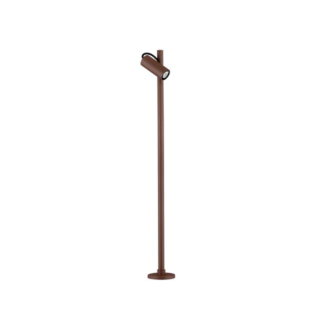 Nova Luce Darma - tuinpaal op piek - Ø 11 x 85 cm - 7W LED incl. - IP65 - corten