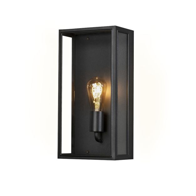 Konstsmide Carpi Large - buiten wandlamp - 20,5 x 12,5 x 40 cm - IP44 - zwart