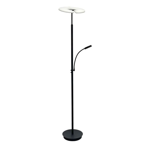 Artdelight Riva - vloerlamp - Ø 30 x 180 cm - 30W dim to warm led incl. - zwart
