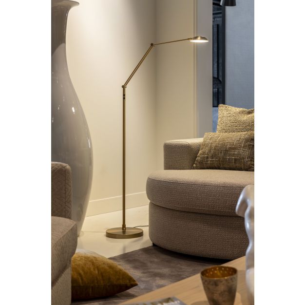 Artdelight Palermo - vloerlamp - Ø 26 x 170 cm - 10W dim to warm led incl. - brons