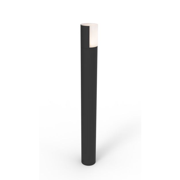 Lutec Cyra - tuinpaal - Ø 7,8 x 65 cm - 8W LED incl. - IP54 - zwart