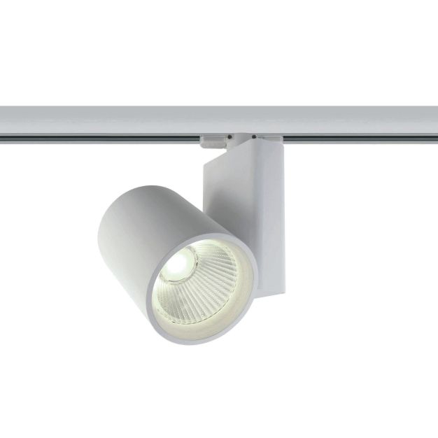 ONE Light COB Track Spot - rail spot met COB LED - 3-fase railsysteem - Ø 10 x 14 cm - 42W LED incl. - wit - witte lichtkleur