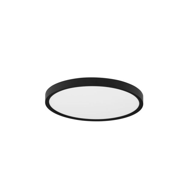 Nova Luce Dixie CCT - plafondlamp - Ø 30 x 2,5 cm - 24W LED incl. - zandzwart