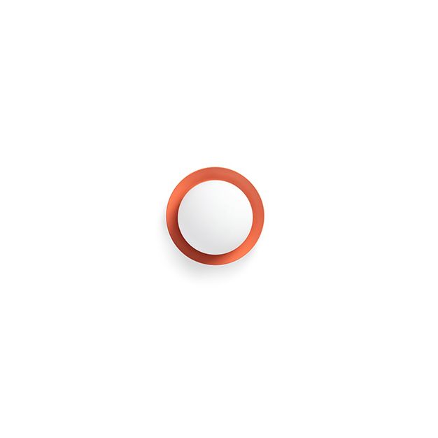 Faro May - plafondlamp - Ø 12 x 8 cm - 4W LED incl. - IP44 - koraal/oranje