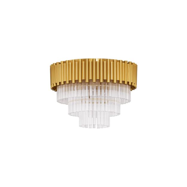 Nova Luce Magnolia - plafondlamp - Ø 50 x 35,5 cm - goud